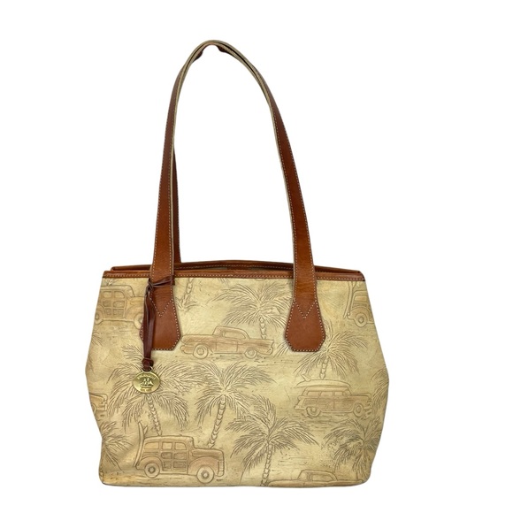 Brahmin Vintage Copacabana Bag Purse OS Tan/Brown - Picture 3 of 16